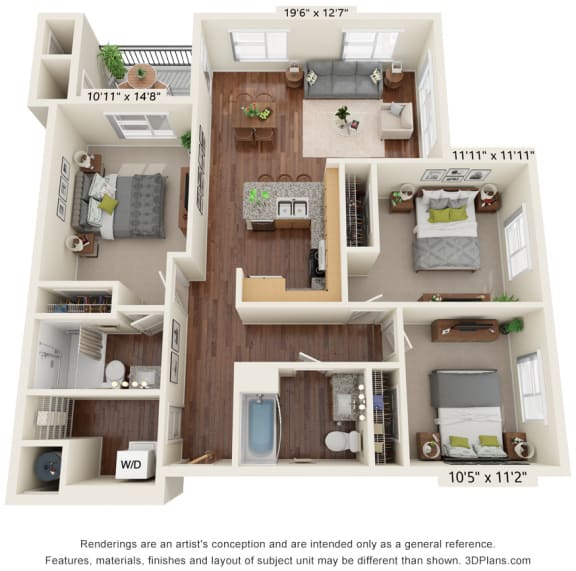 1, 2 & 3Bedroom Apartments in Parker, CO South Range Crossings